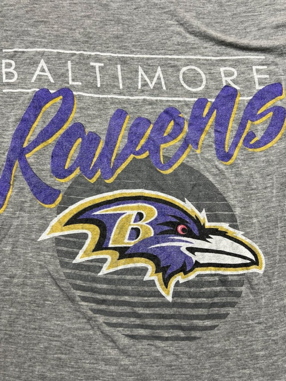 NFL Team Apparel Baltimore Ravens Lightweight Short Sleeve T-Shirt Graphic Tee M - Picture 8 of 8